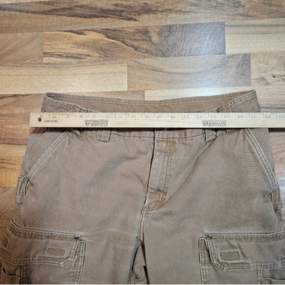 Duluth Trading Co Work Pants 38x30 Tan Canvas Cargo - Picture 10 of 12
